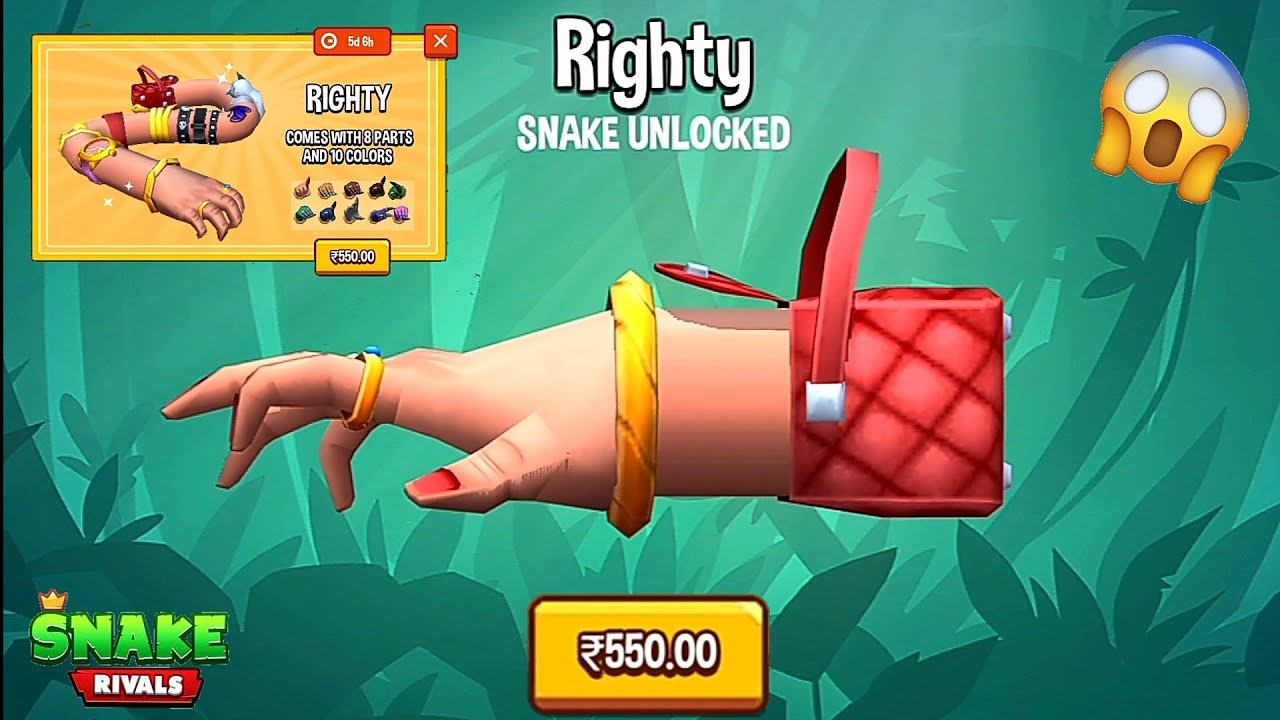 Snake Rivals : New Snake Unlocked Righty!