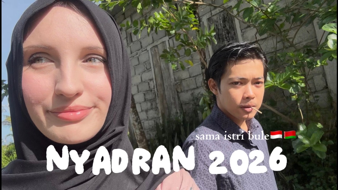 Istri Bule ikut Sadranan dengan mertua