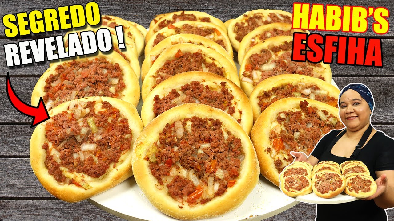 Ficou PERFEITA !! Fiz ESFIHA ABERTA de Carne Tipo Habibs DICAS + SEGREDOS  Passo a passo Completo !