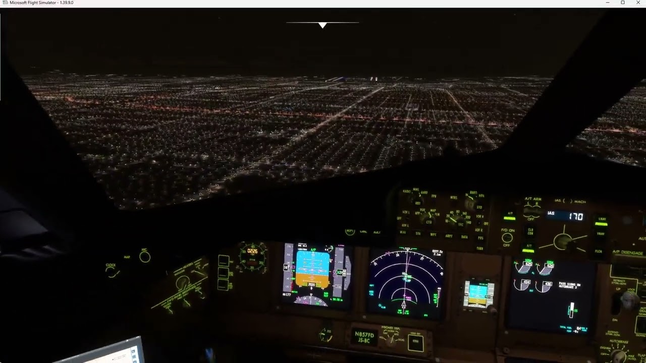 FDX, PMDG B77F landing into KLAX