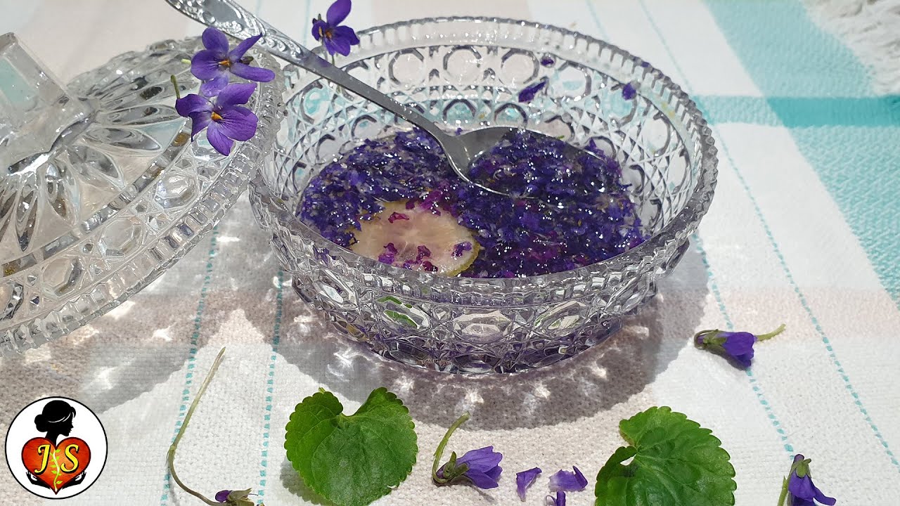 Стеклянные фиалки – сладкие из фиалок