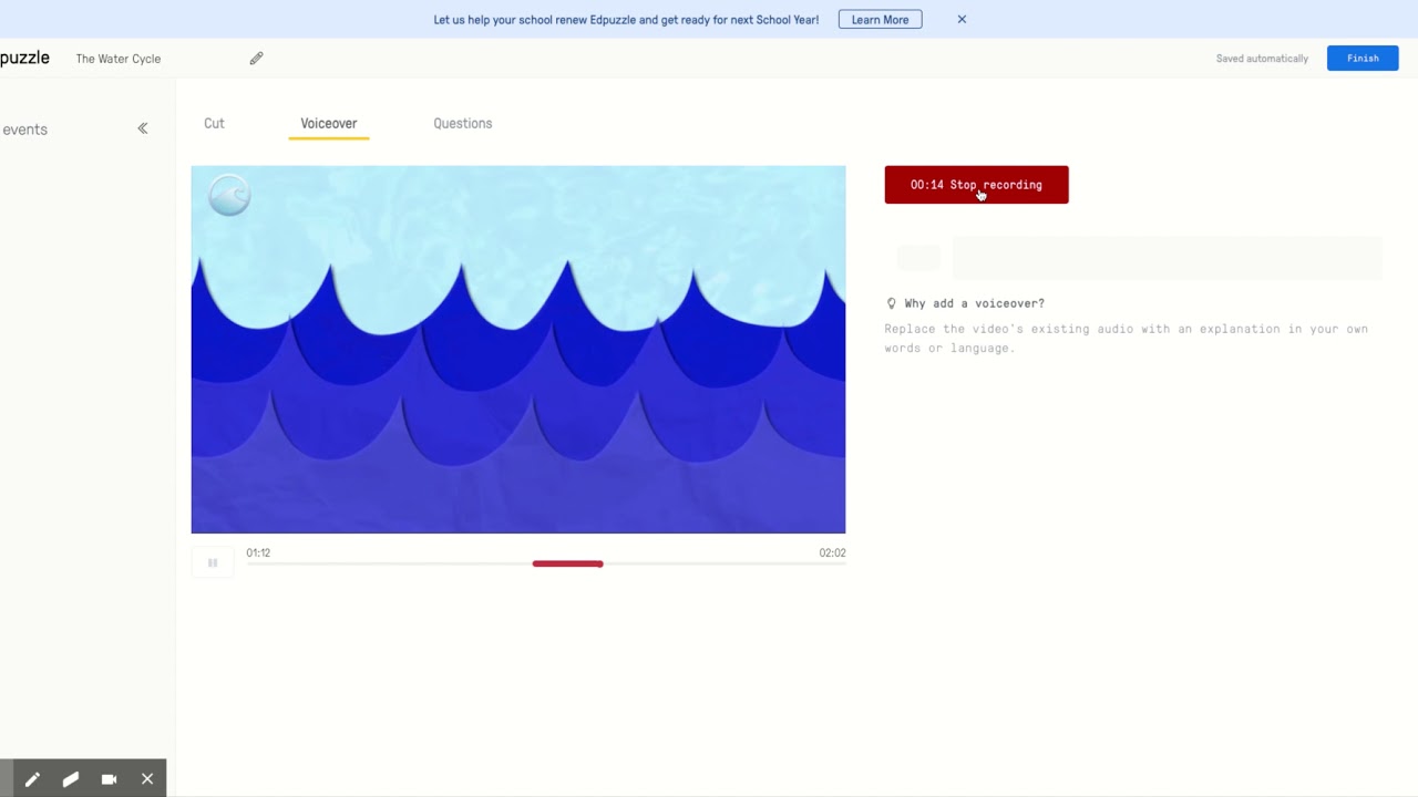 Edpuzzle- Recording Voiceovers