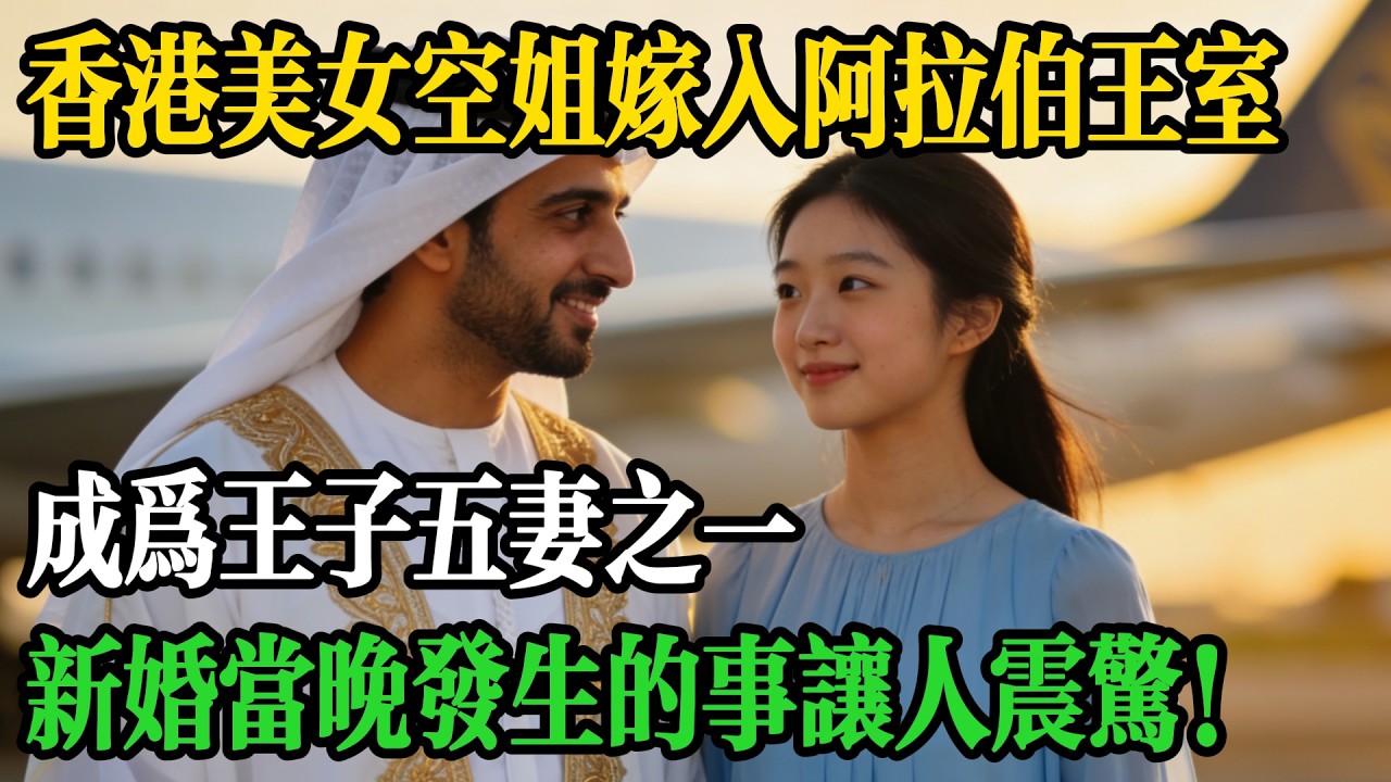 香港美女空姐嫁入阿拉伯王室，成為王子五妻之一，新婚當晚發生的事讓人震驚！