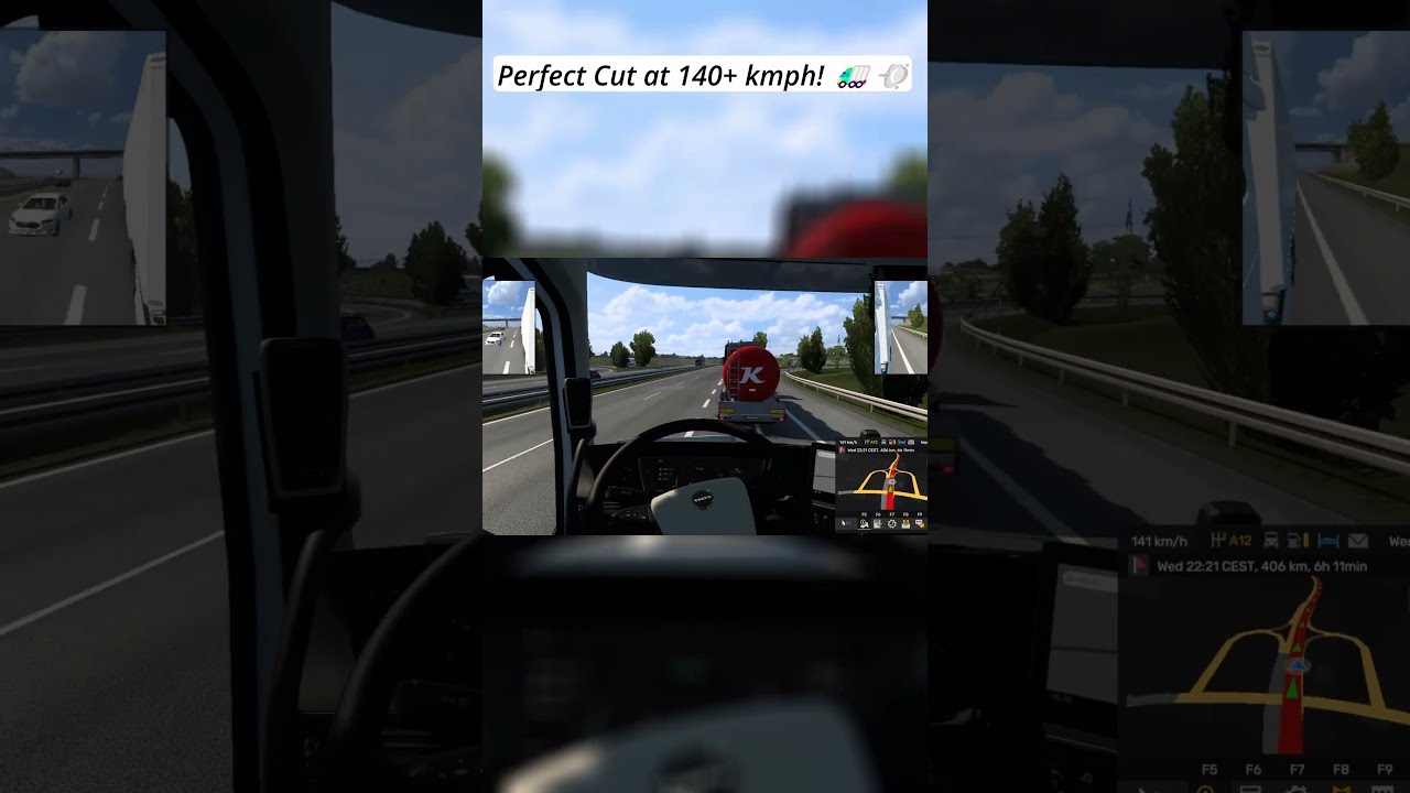 Perfect Cut at 140+ kmph! #ets2community #copogama  #eurotrucksimulator2 #ets2 #gaming #marathi#ets2