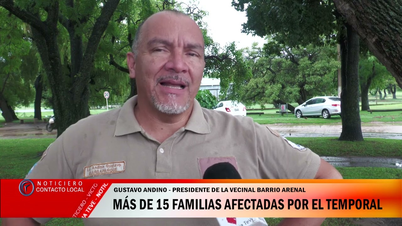 Más de 15 familias inundadas en el barrio Arenal