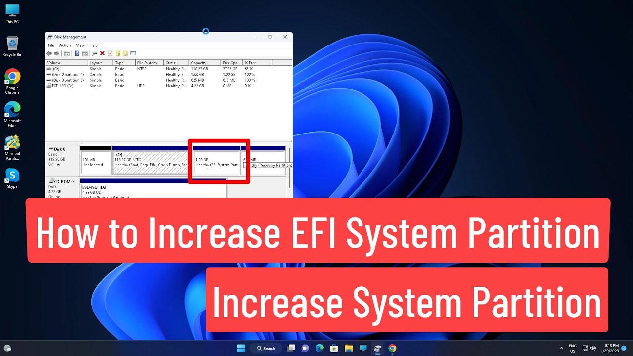 Как увеличить размер системного раздела EFI | Увеличение размера системного раздела