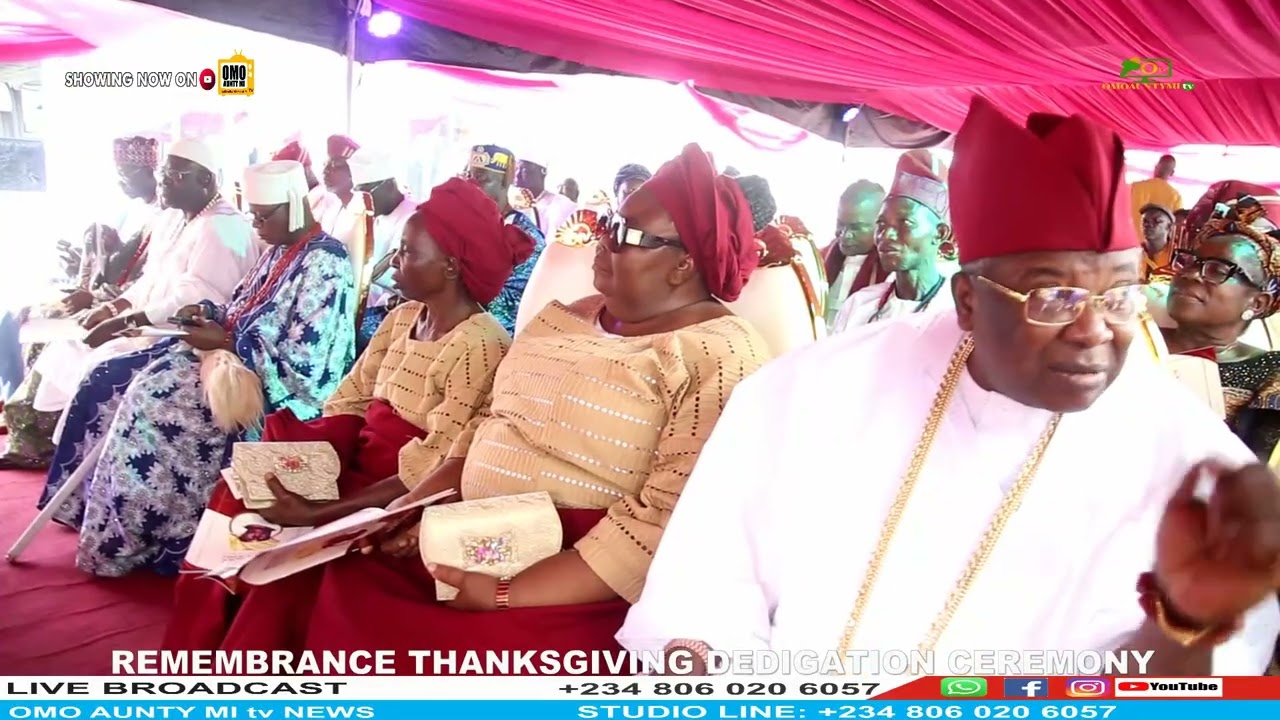 REMEMBRANCE  THANKS GIVING DEDICATION CEREMONY CHIEF MRS ABIGAEL OLAOYE