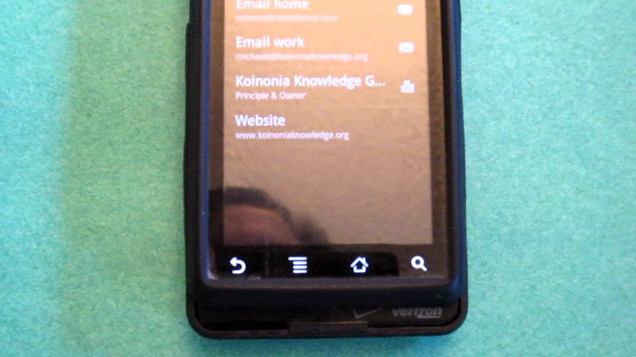 Sharing your contact info via QR code