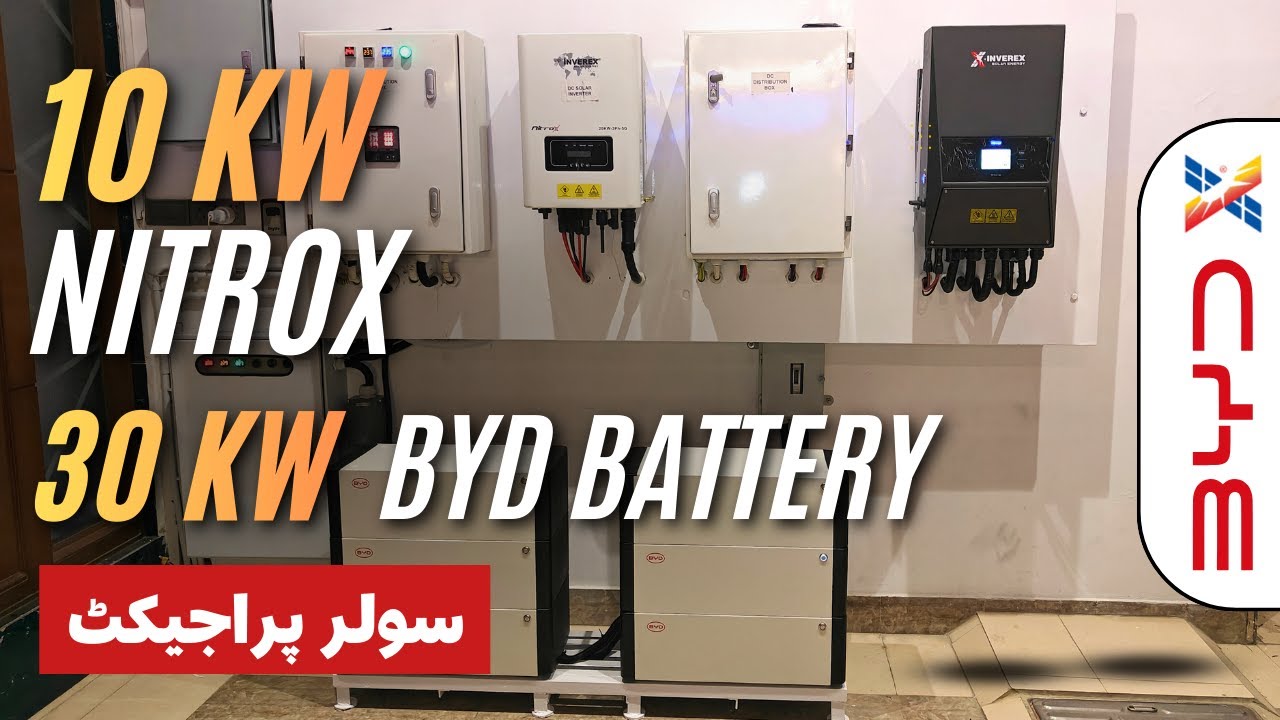NITROX 10KW INSTALLATION WITH 30KW BYD LITHIUM BATTERY