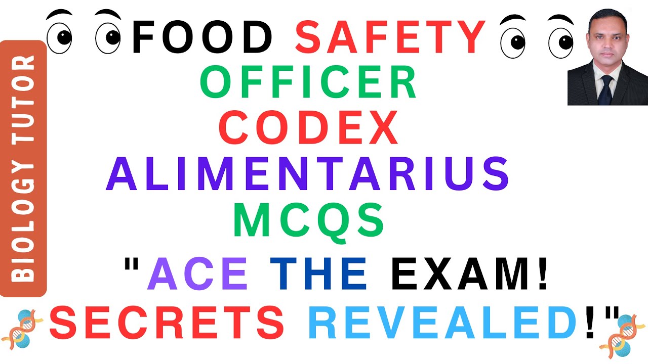 |CODEX ALIMENTARIUS COMMISSION MCQS| FOOD SAFETY OFFICER| #fssai #codex #fso  #foodtechnology
