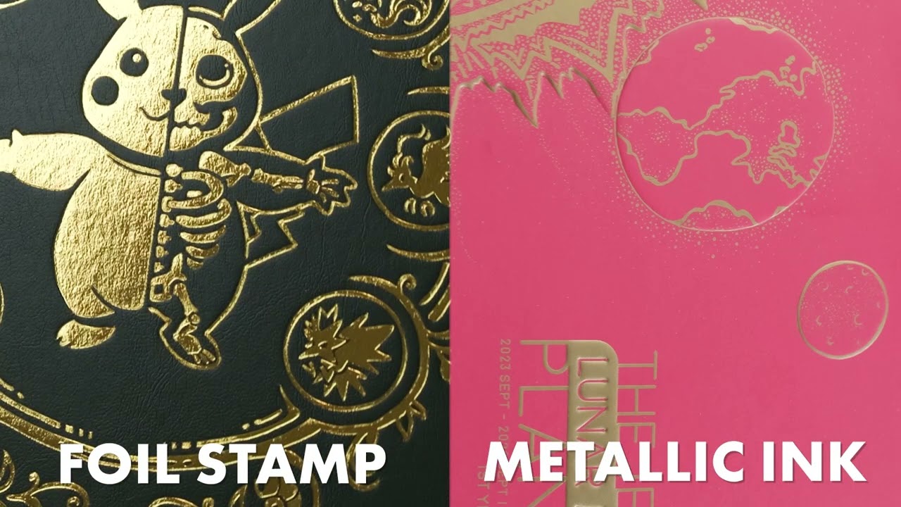 Metallic Ink vs Foil Stamping