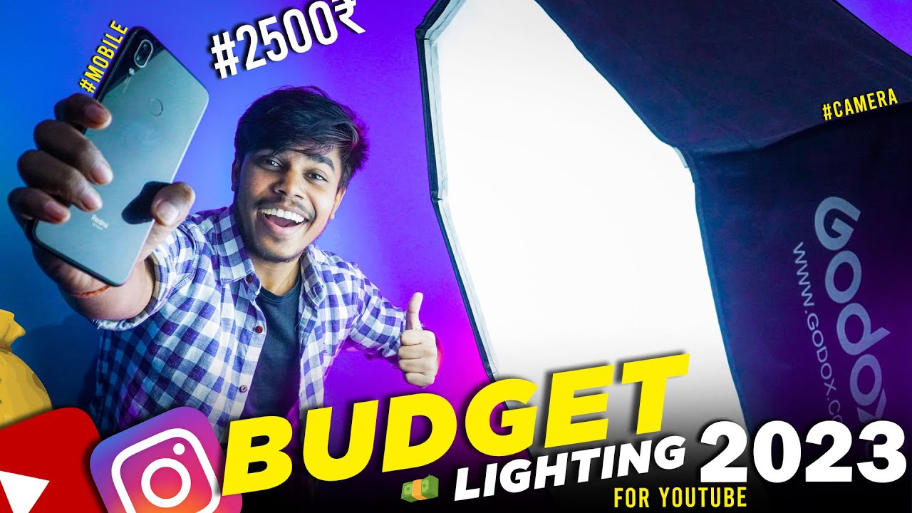 Cheap Lighting For Youtube Video🔥 Budget Lighting For Video Under 3000₹