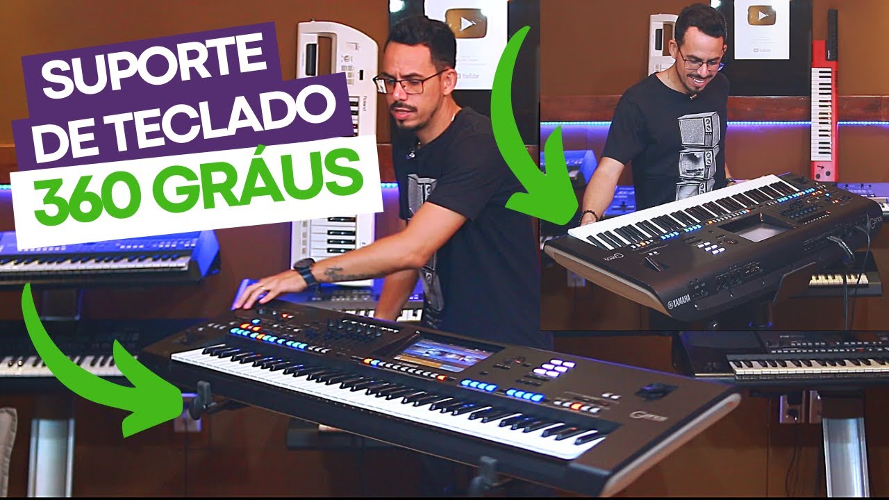 COMO FIZ MEU SUPORTE GIRATÓRIO PARA TECLADO