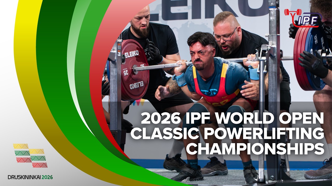 🔴 LIVE: Men, 59 kg - 2026 IPF World Open Classic Powerlifting Championships