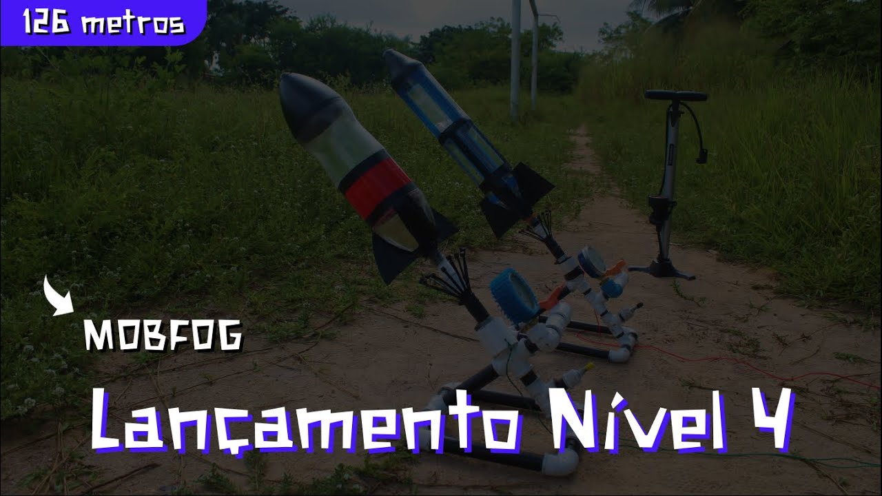 Lançando um foguete do Nível 4 na MOBFOG