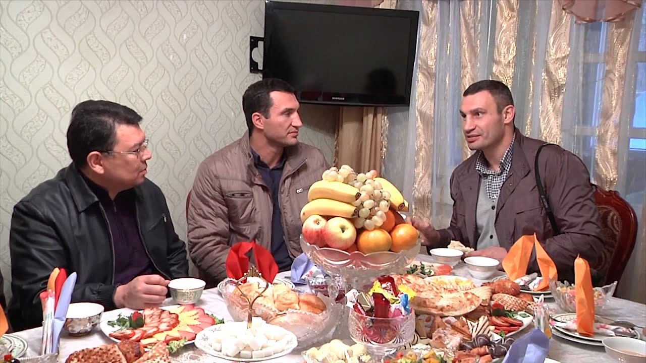 Братья Кличко в Луговом, Кулане, Жамбылской области.