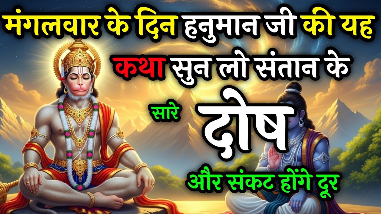 मंगलवार को हनुमान जी की पावन कथा सुन लो, जीवन के संकट, बाधाएं दूर होंगी | Mangalwar Vrat Katha 