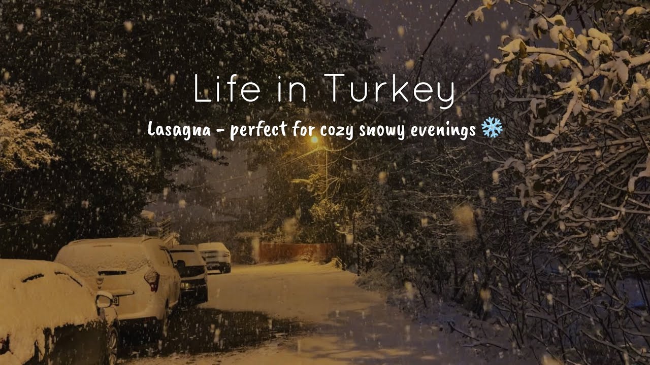 Hello January ❄️ | Turkish Breakfast, Cozy Snow Evening & Lasagna for Dinner ✨