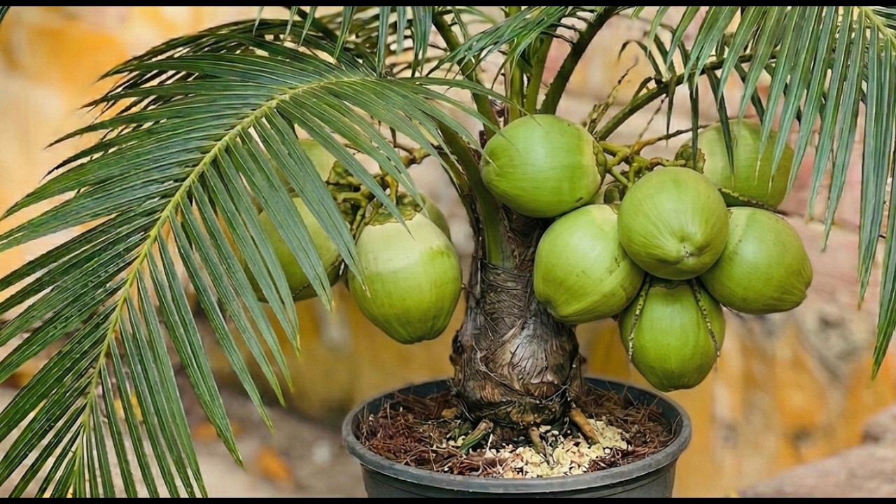 🌴🥥 **How to Grow a Small Coconut Tree at Home: Turn Your Garden Into a Tropical Paradise!** 🥥🌿