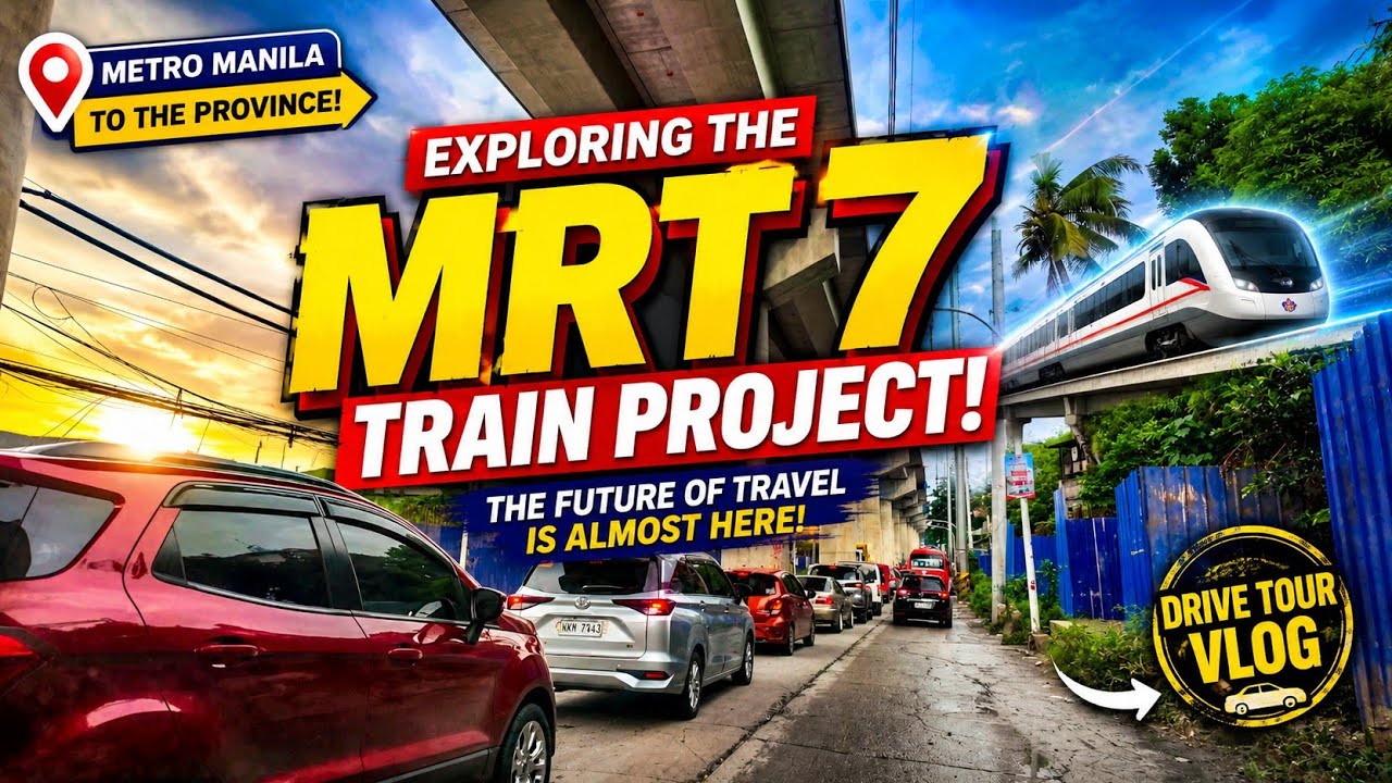 RELAXING DRIVE IN BULACAN TO QUEZON CITY PHILIPPINES | MRT 7 TRAIN JULY 2026 UPDATE