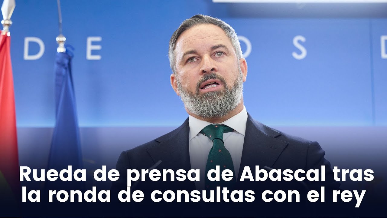 Rueda de prensa de Santiago Abascal tras la ronda de consultas del rey (22/08/2023)