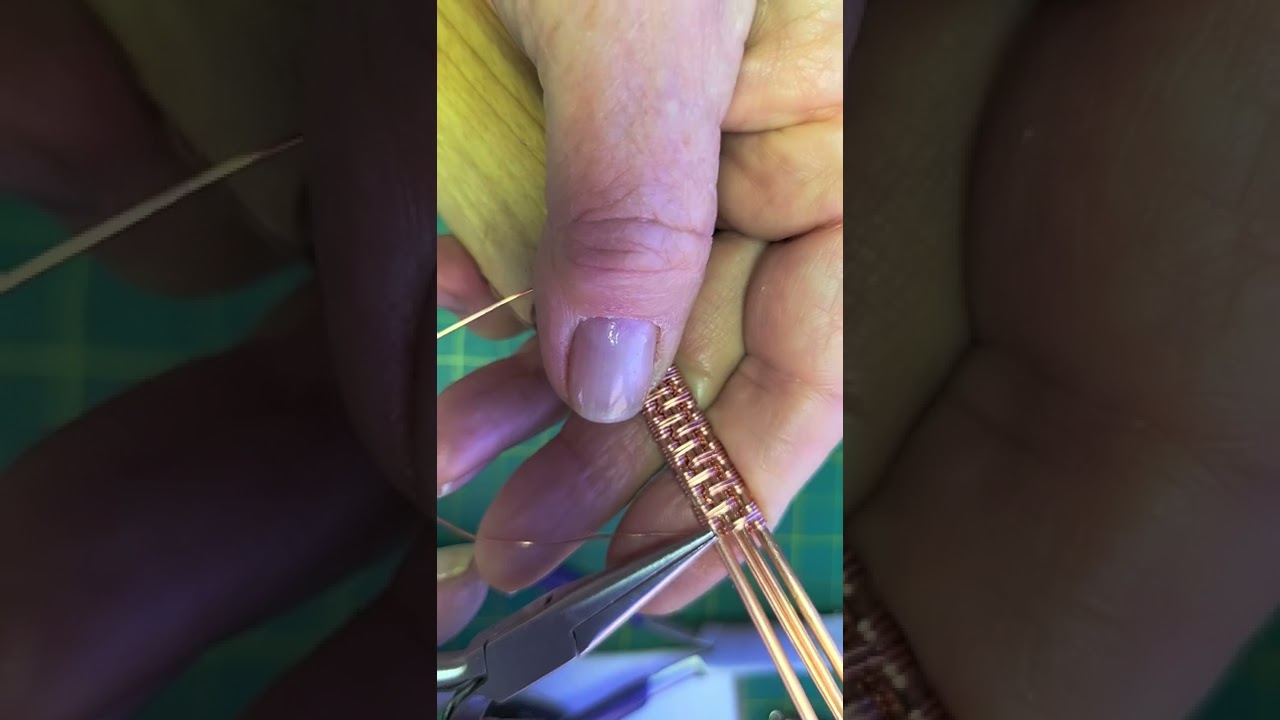 Tutorial! Copper Weaving Pattern.  Unisex!  PLEASE! Support my page - 'LIKE & SUBSCRIBE'!🙏