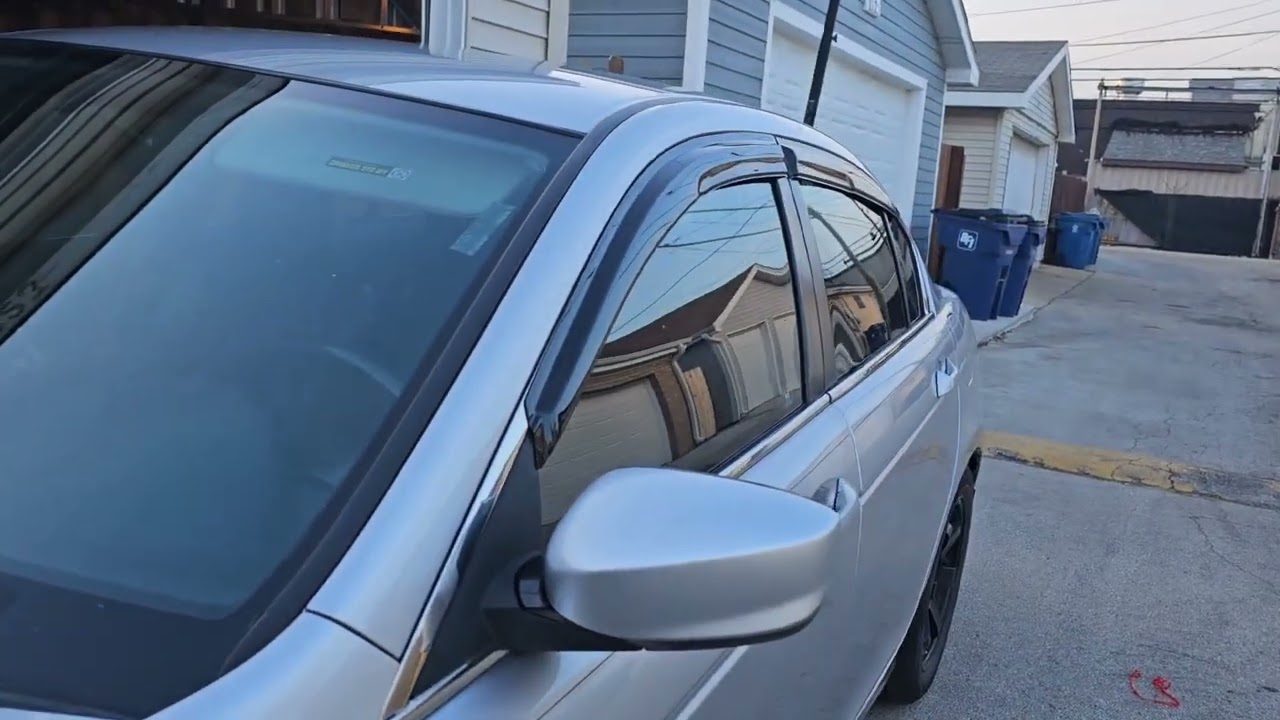 Installing Honda Accord Ebay window visors 08-12 8th gen