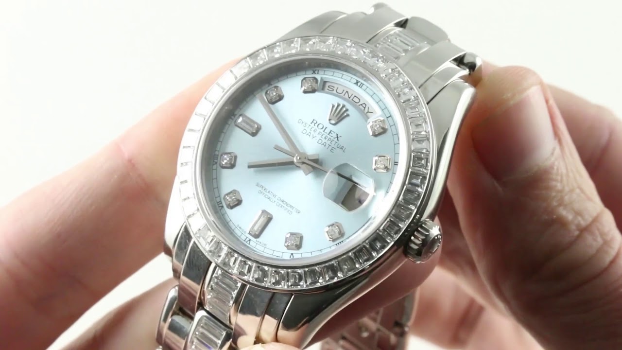 Rolex Day-Date Masterpiece 39mm ($250K in '08) 18956BR Luxury Watch Review