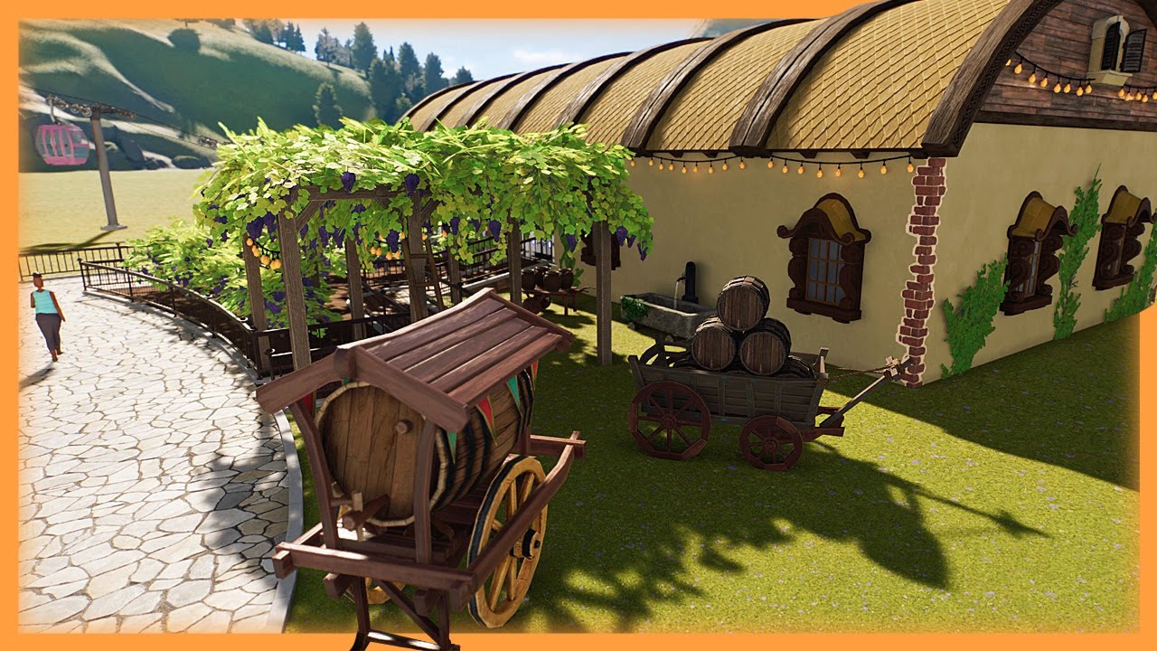 Außendeko für die Weinproduktion 🎢 PLANET COASTER 2 #188