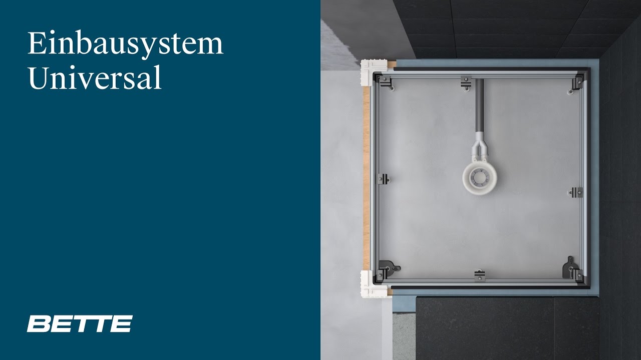 Einbau bodengleiche Dusche - BetteEinbausystem Universal