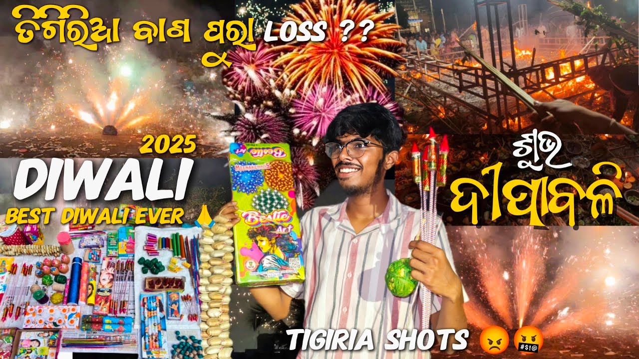 Diwali Vlog 2025| ଟିଗିରିଆ ବାଣ ଫୁଟିଲା କି ଲସ୍‌ ହେଲା🤬? ବଡ଼ବଡ଼ୁଆ ଡାକ at Lingaraj Temple ଫୁଟିଲା Desi Bana