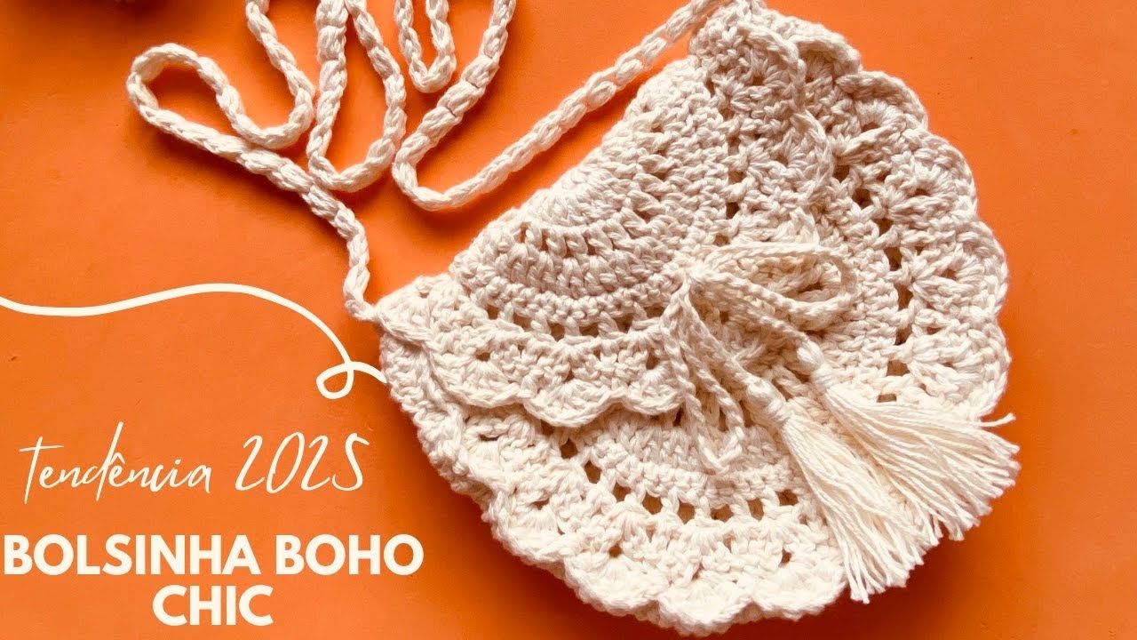 BOLSINHA BOHO CHIC TENDENCIA EM CROCHET 2.025 por @@CrisTelesCrochê