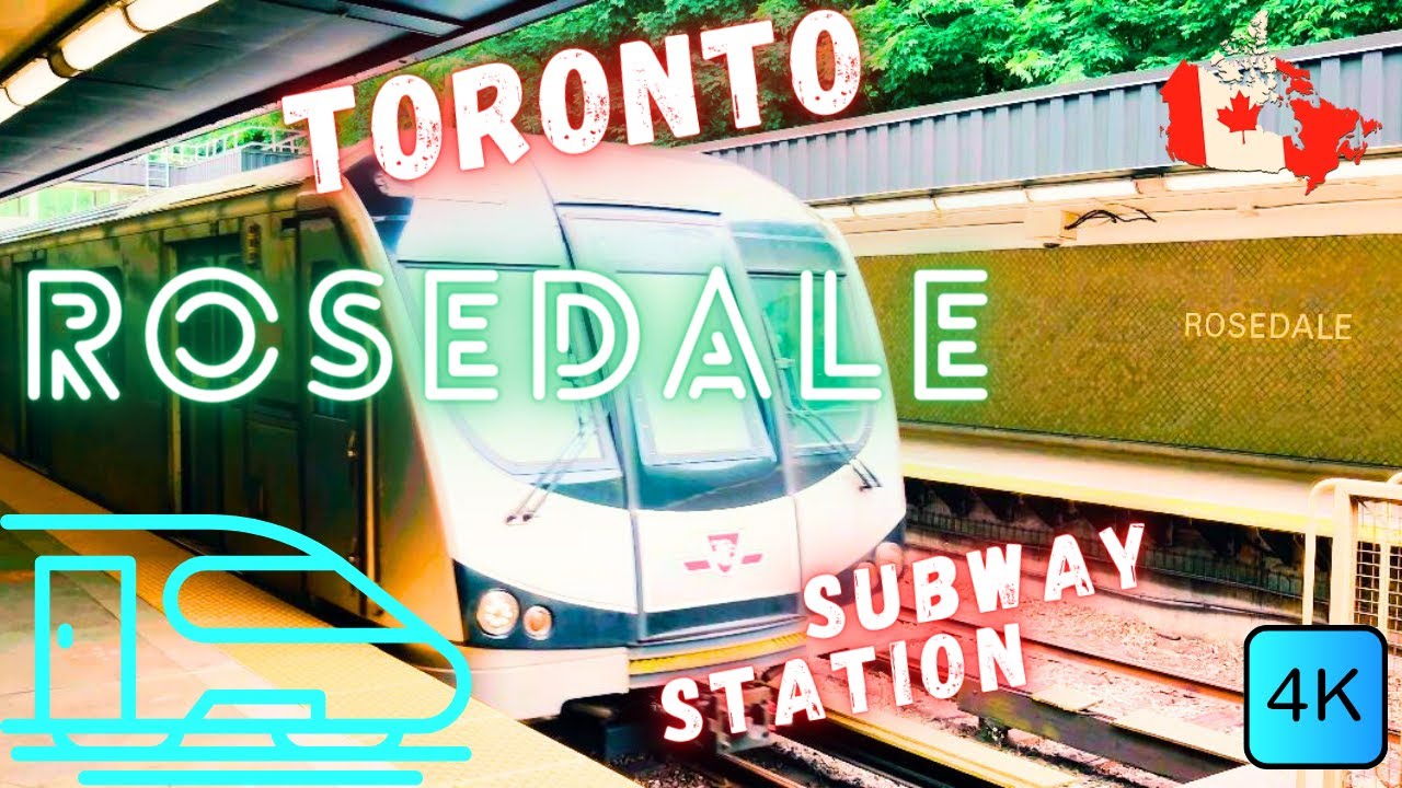 TORONTO, CANADA 🇨🇦 &ndash; ROSEDALE SUBWAY STATION &ndash; LINE 1 &ndash; 4K WALK