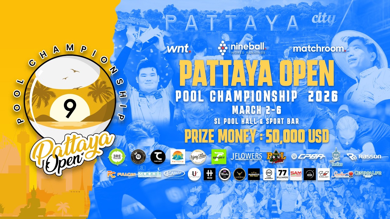 【2026 PATTAYA OPEN POOL CHAMPIONSHIP】DAY 2  ［ＴＶ２］ ROUND 2 LOSER - SIDE &  WINNER - SIDE