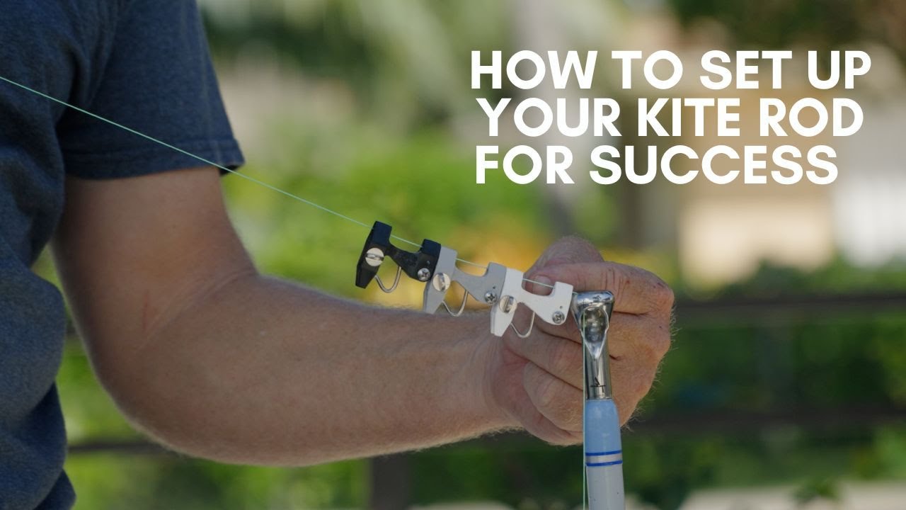 Pro Fishing Tips - DIY Kite Fishing Rod Set Up - Adding Swivels, Clips & Ready to Fish!!