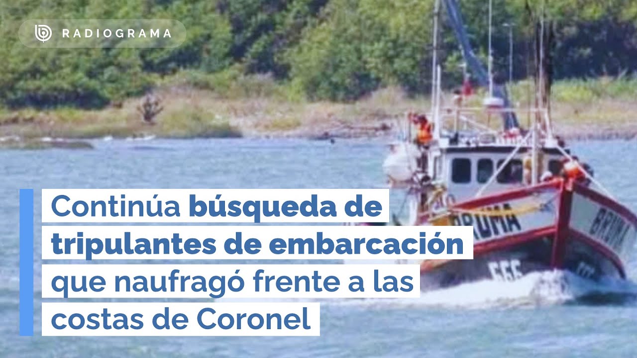 Continúa búsqueda de tripulantes de embarcación que naufragó frente a las costas de Coronel (RD)