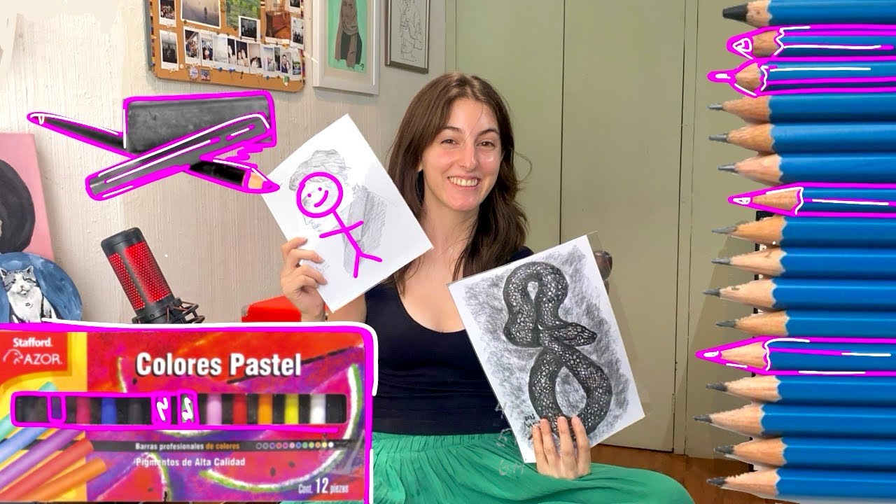 TÉCNICAS PARA COMENZAR A DIBUJAR | GRAFITO, CARBONCILLO, PASTELES 