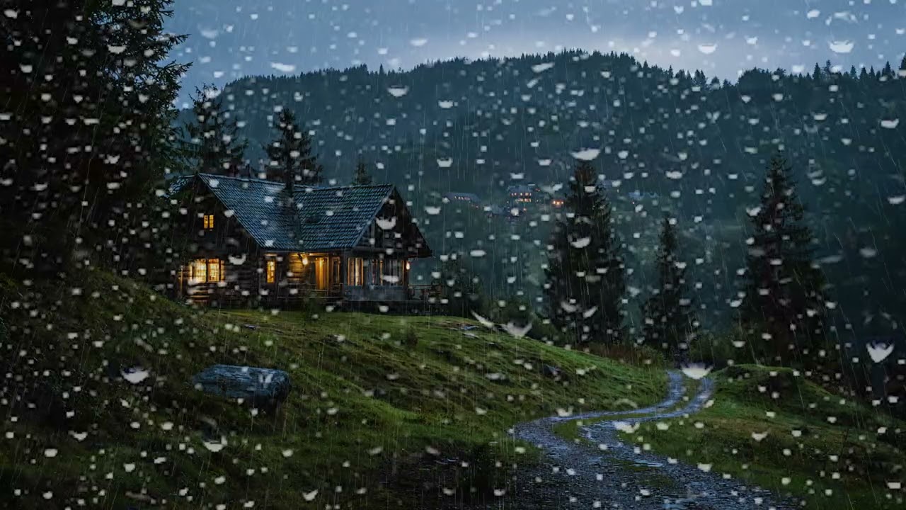 Soothing Rainstorm & Rolling Thunder 🌧🌩 Relaxing Ambience for Deep Sleep & Stress Relief