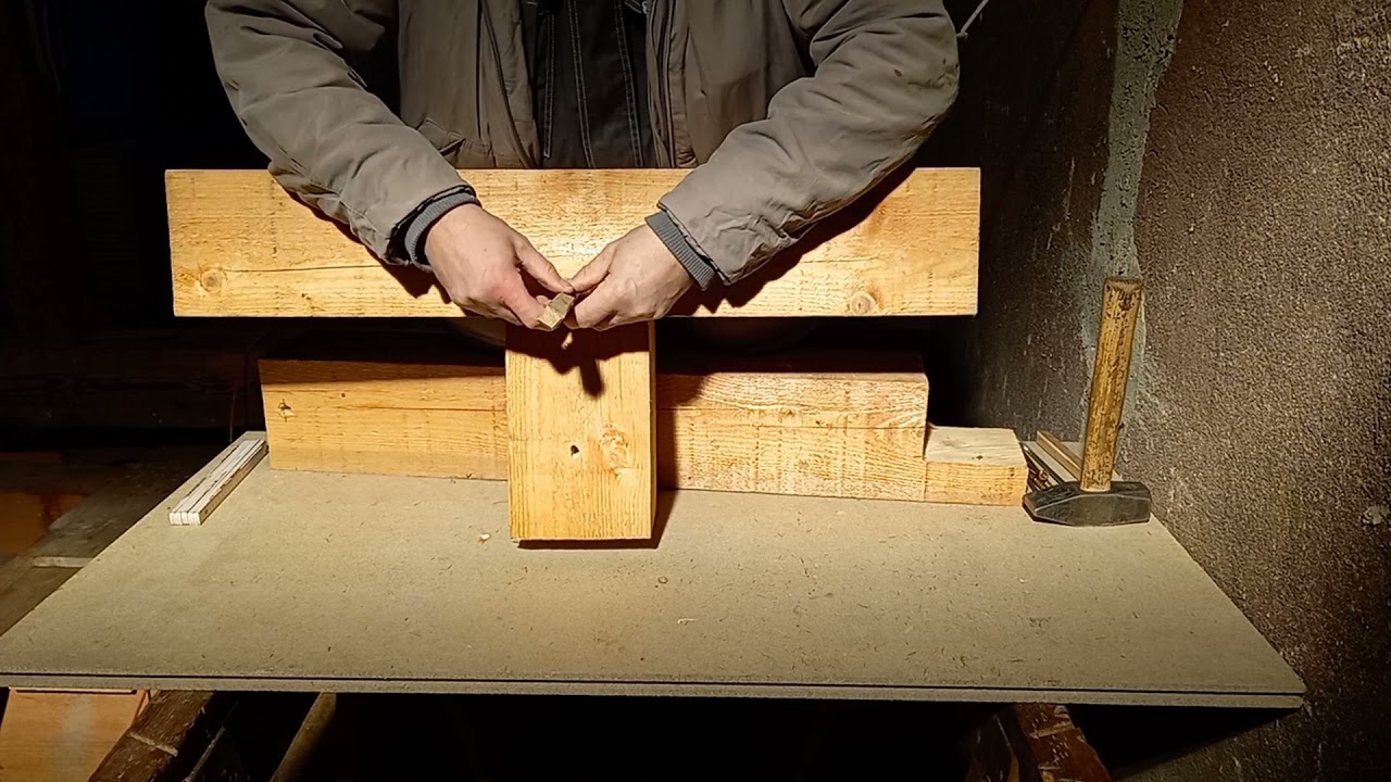 Druhý test pevnosti spoje. Druhé bonusové video  - Jak vyrábím kolík do spoje a jak ho umístit.