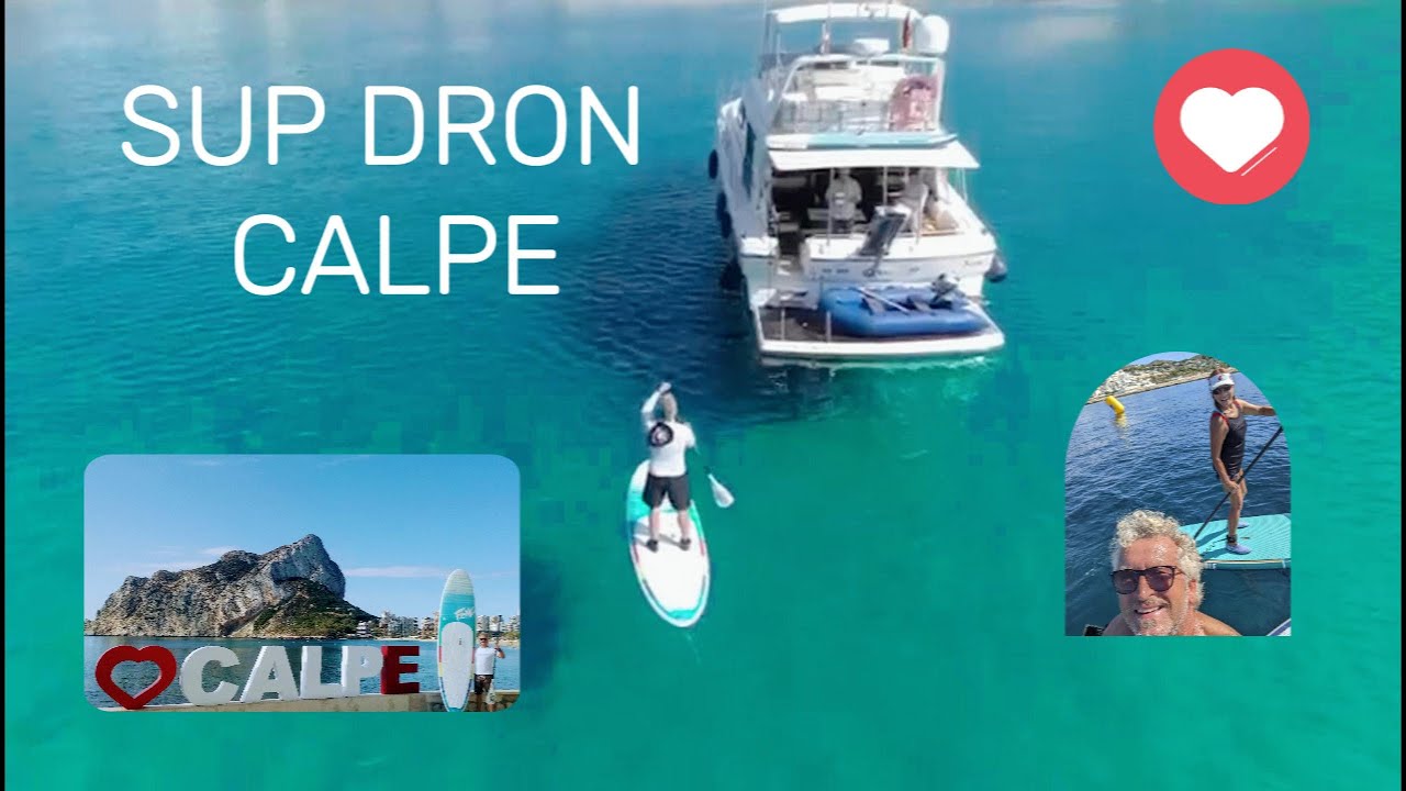 PADDLE BOARDING en Calpe grabado con Dron