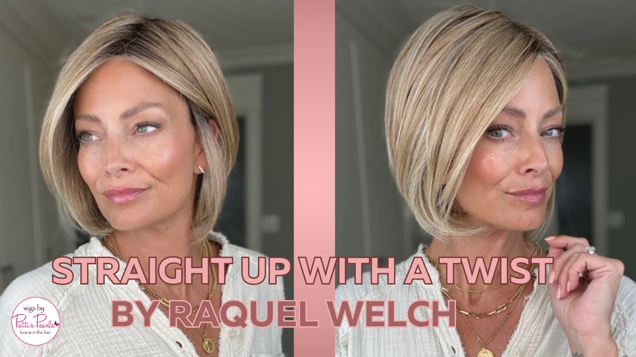 Straight Up with A Twist Wig by Raquel Welch in Shaded Wheat | WigsByPattisPearls.com Review