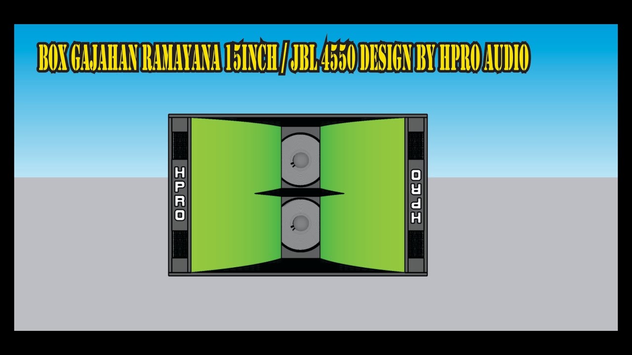 Box Low mid Gajahan Ramayana 15Inch || JBL 4550