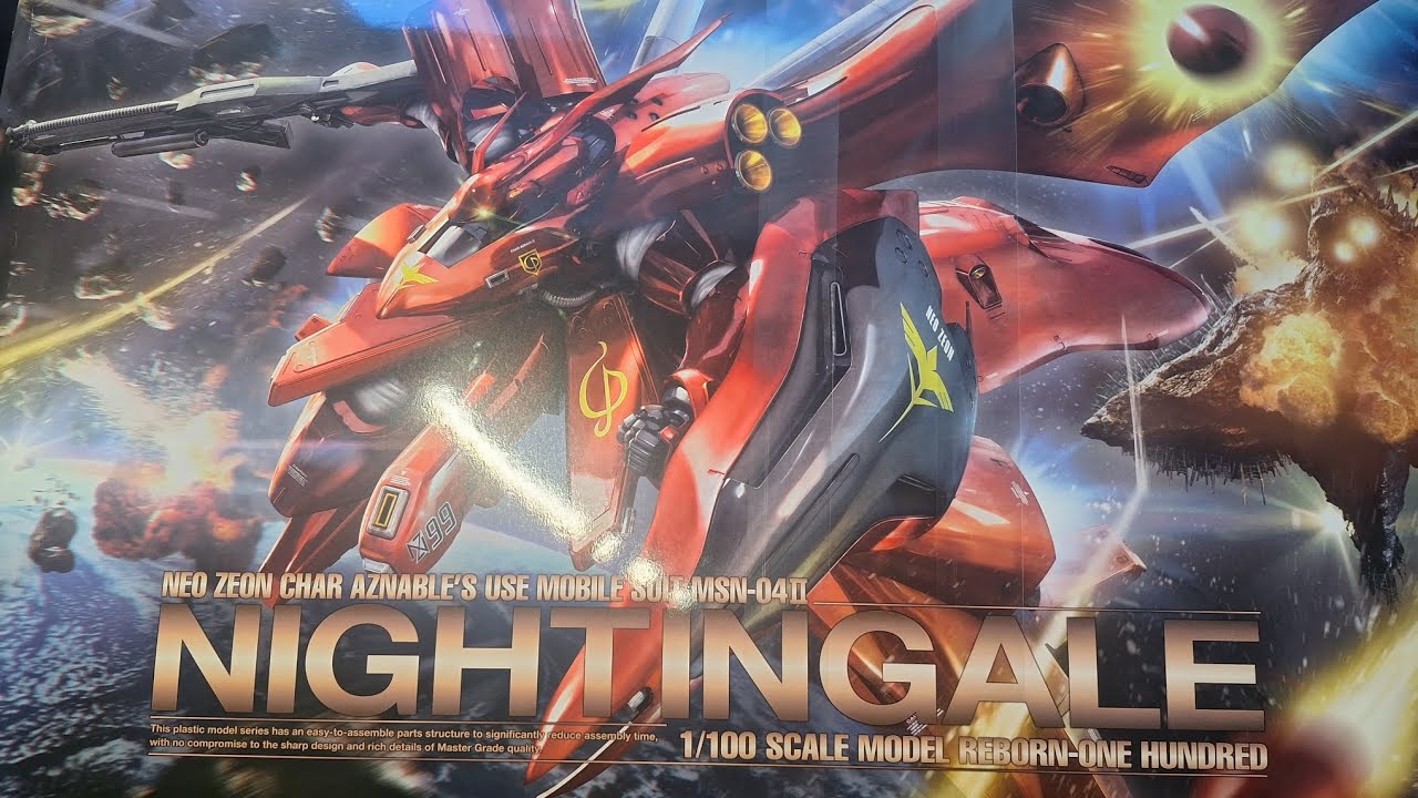 NEO ZEON CHAR Aznable's USE Mobile Suit MSN-04II Nightingale RE/100
