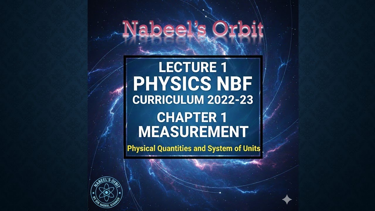 Physical Quantities and System of Units Lecture 1 Physics First Year NBF 2025