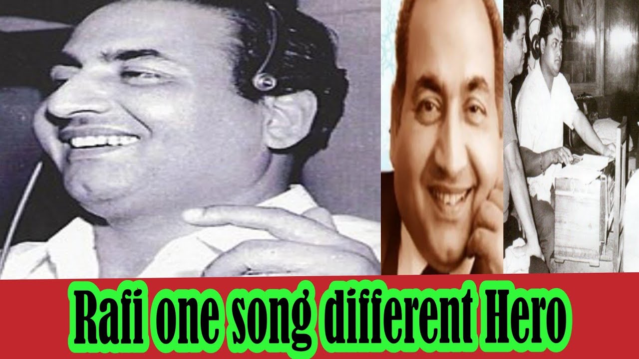 Mohammed Rafi one studio song for for different voice Hero #old #bollywood 