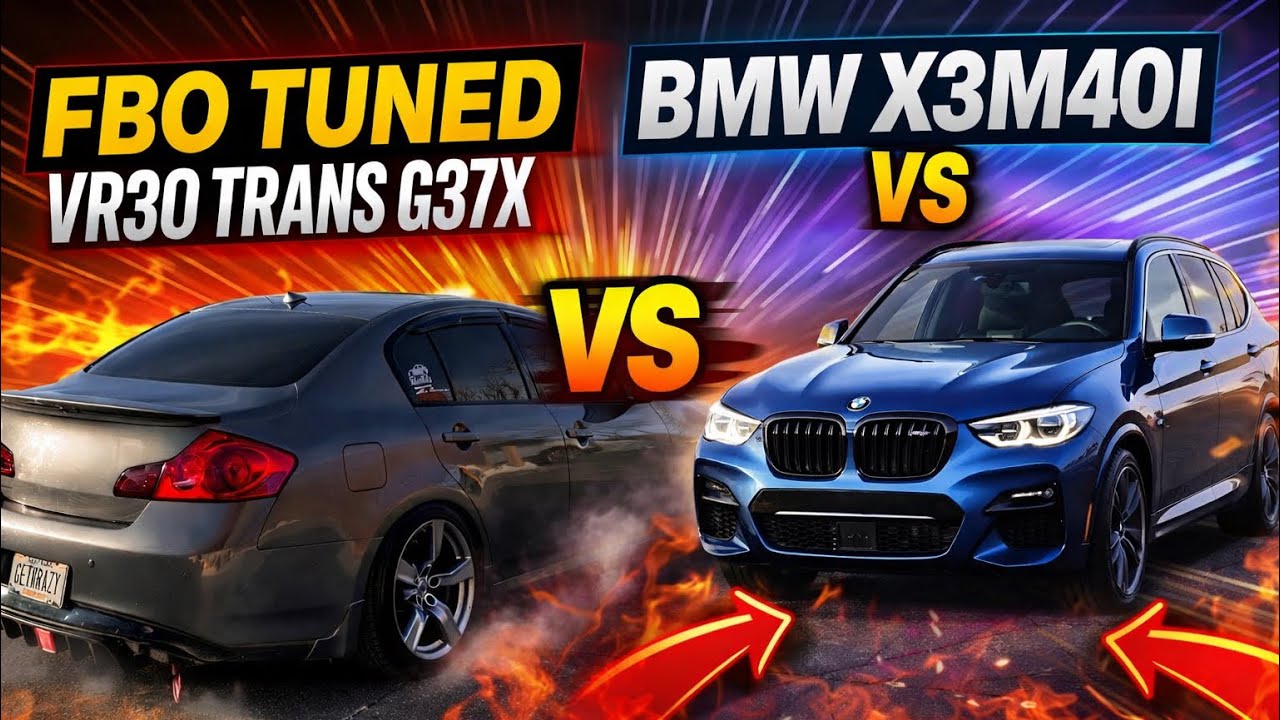 FBO TUNED G37 VS BMW X3M40I 💥🔥