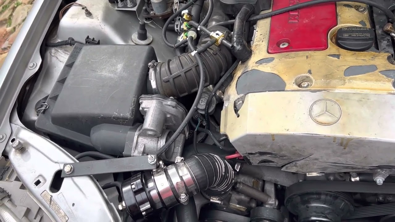 Mercedes Slk 230 supercharger fix with eBay 50mm blow off valve