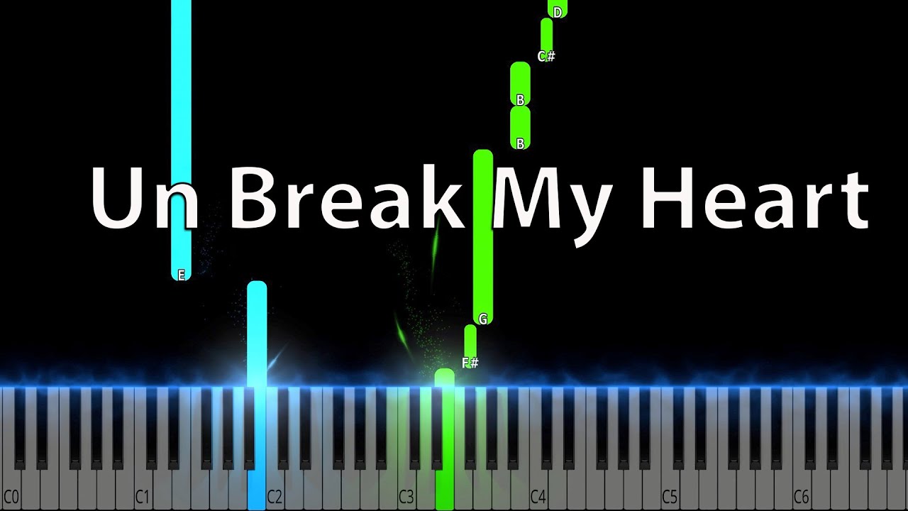 Toni Braxton - Un-Break My Heart Easy Piano Tutorial