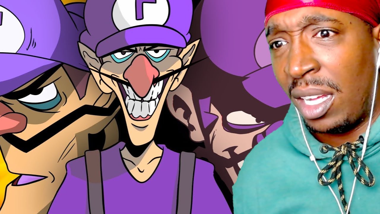 REACTION TO  WALUIGI VS SMASH BROS BATTLE RAP TRILOGY