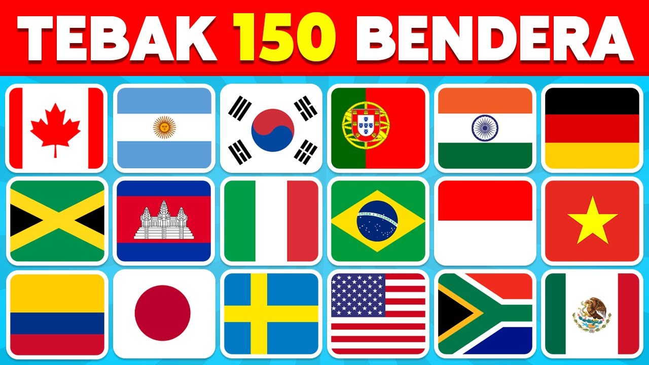 🚩 Tebak Bendera Negara Di Dunia Dalam 3 Detik 🌎 | Bisakah Kamu Menebak 150 Bendera?